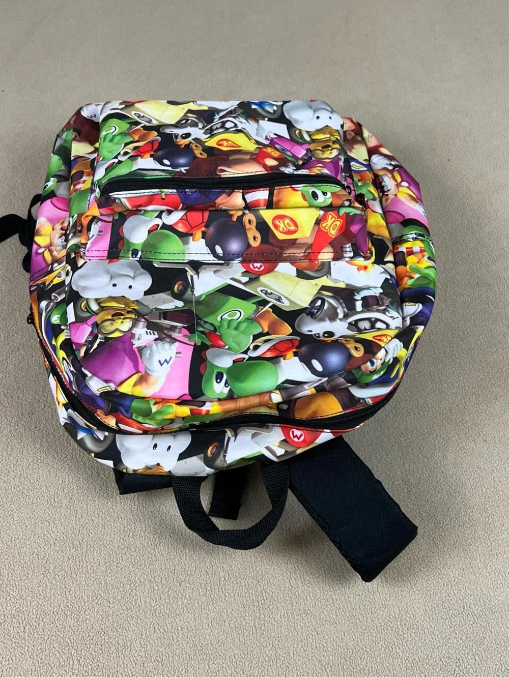 Mario Kart Backpack. Nintendo, Donkey Kong, Toad, Yoshi. School Bag